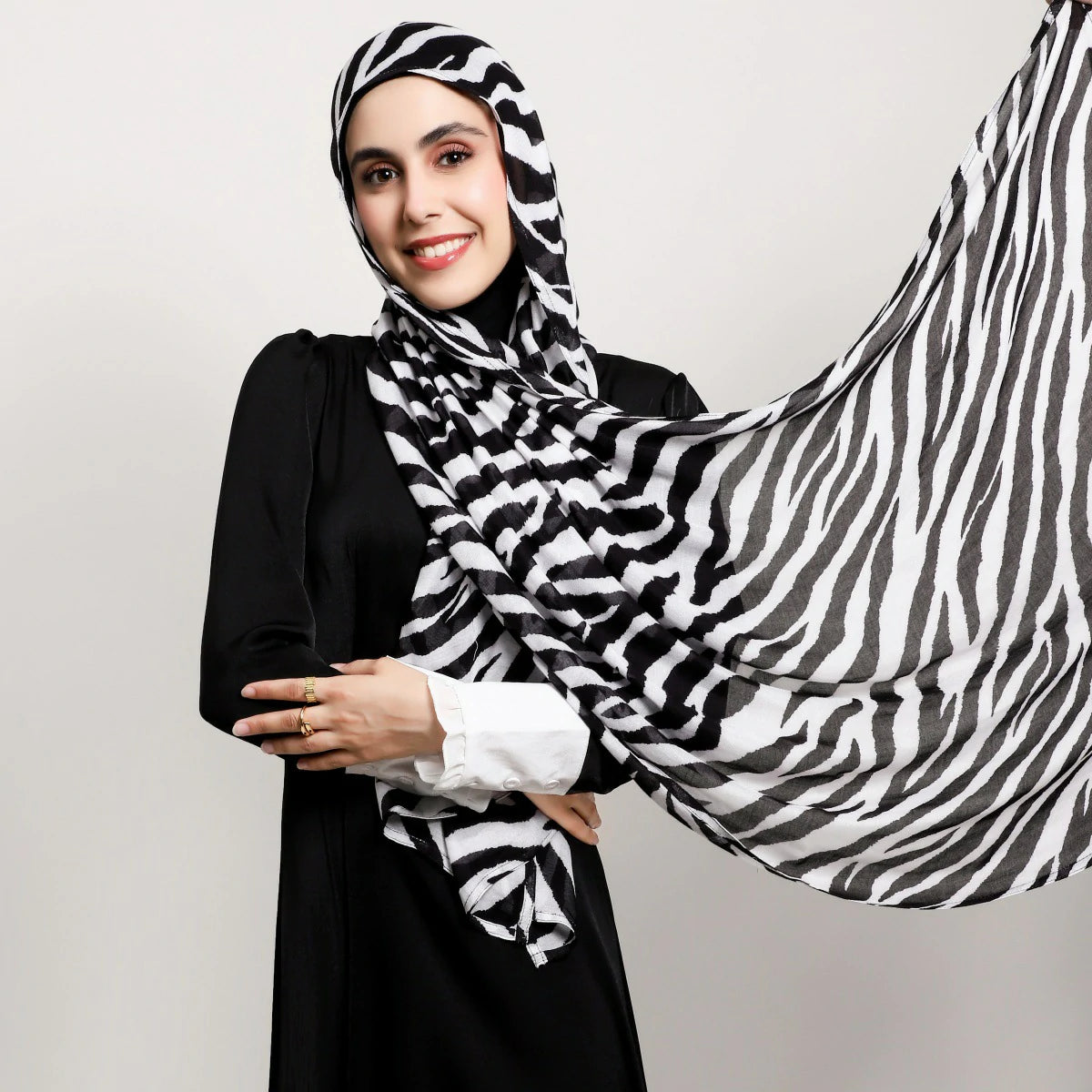 Zebra print hijab