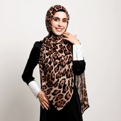 leopard print hijab