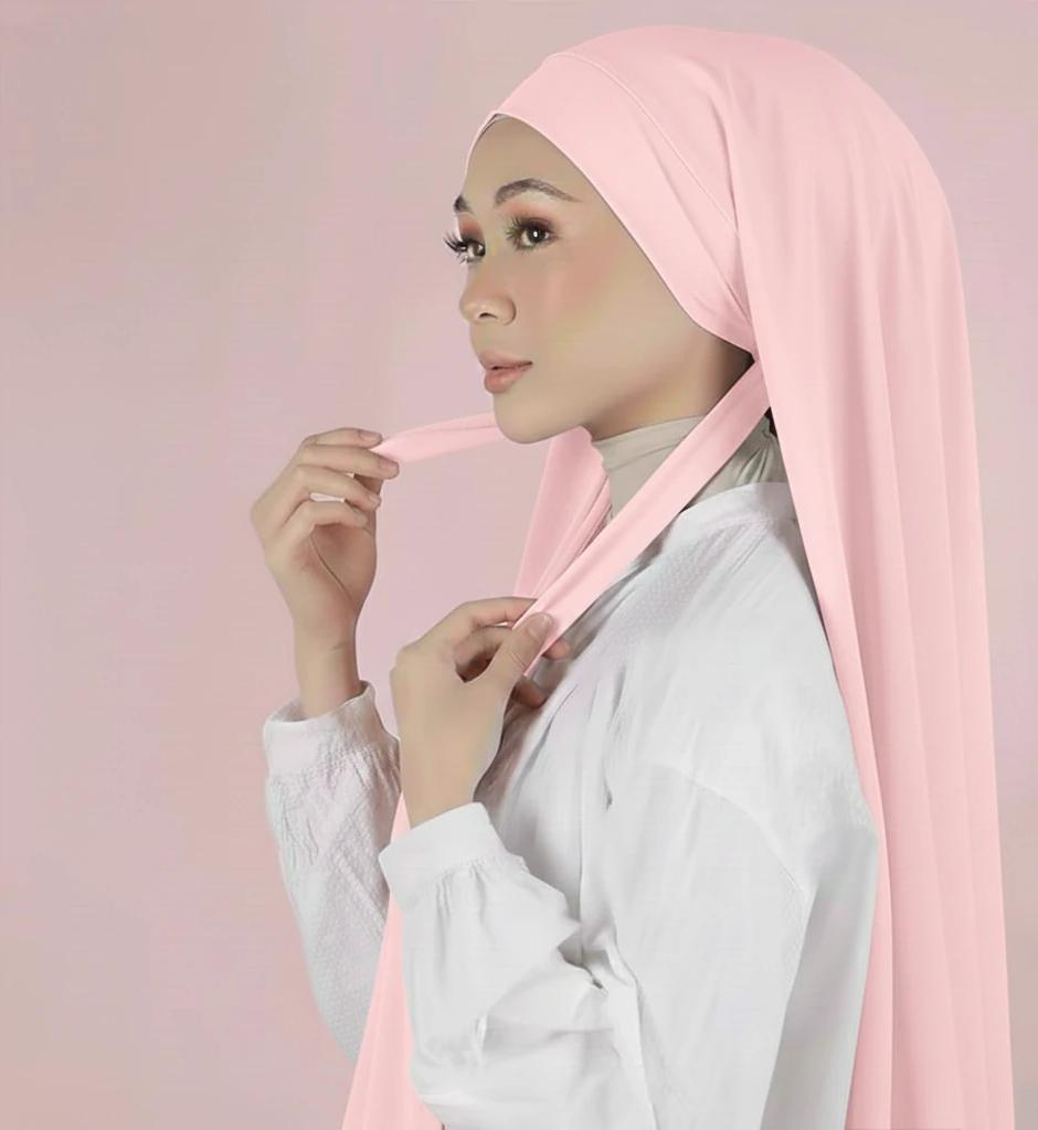 pink hijab scarf