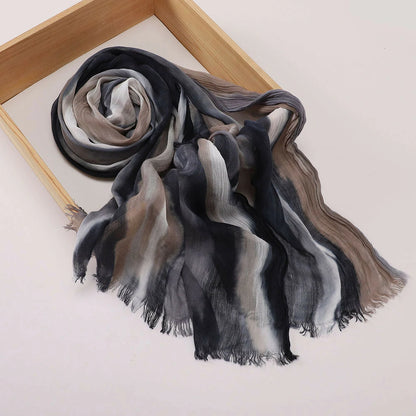 Wholesale Fashion Bohemian Abstract Watercolor Print Modal Scarf