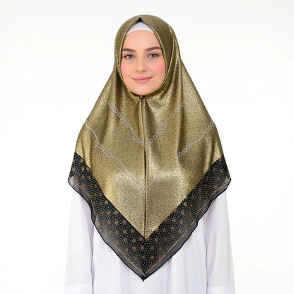 Wholesale Hot Rhinestone Rhinestone Hijab En Jersey Kalama Scarf Shawl