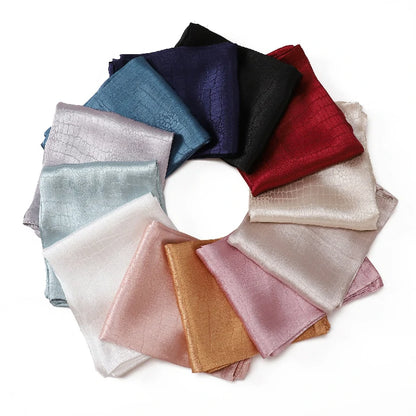Wholesale Large Crocodile Print Satin Shawl Scarf for Women Hijab Lightweight