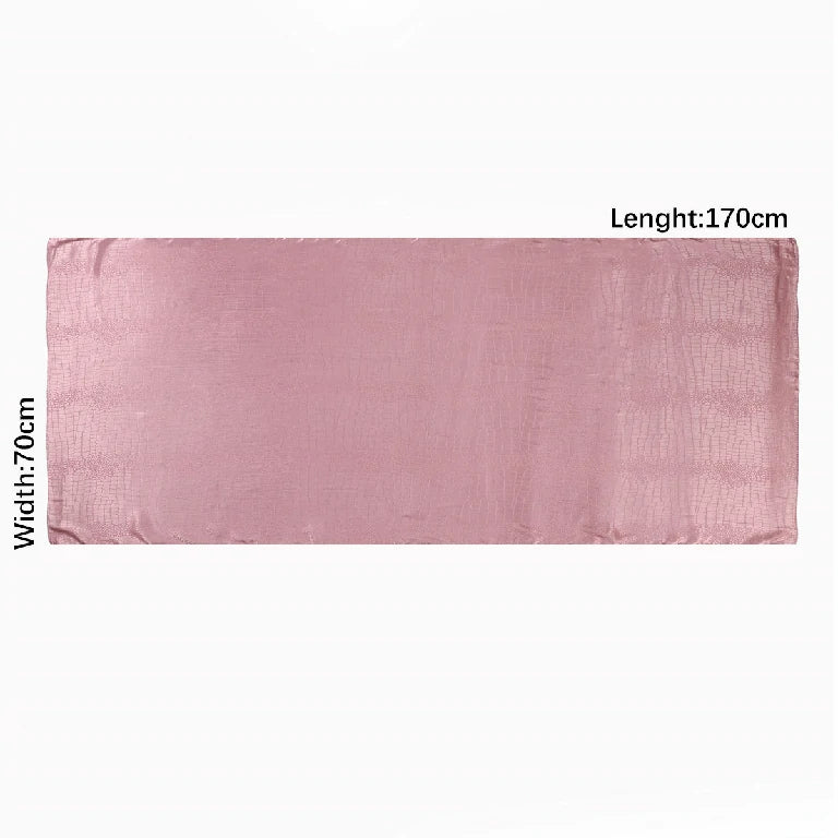 Wholesale Large Crocodile Print Satin Shawl Scarf for Women Hijab Lightweight