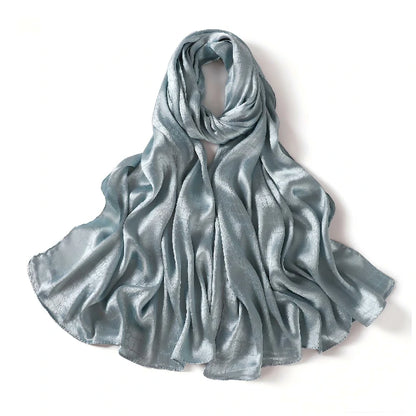 Wholesale Large Crocodile Print Satin Shawl Scarf for Women Hijab Lightweight