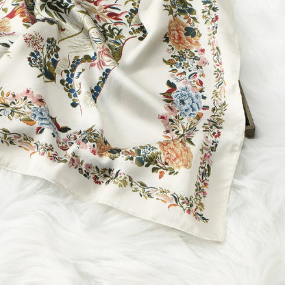 Wholesale Large Phoenix and Floral Print Scarf Shawl for Women Hijab