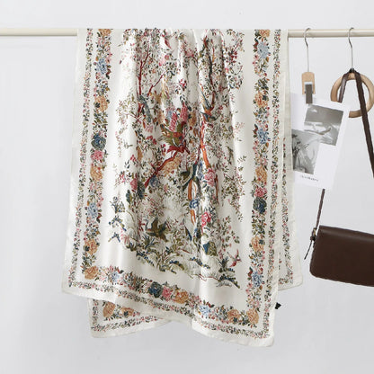 Wholesale Large Phoenix and Floral Print Scarf Shawl for Women Hijab