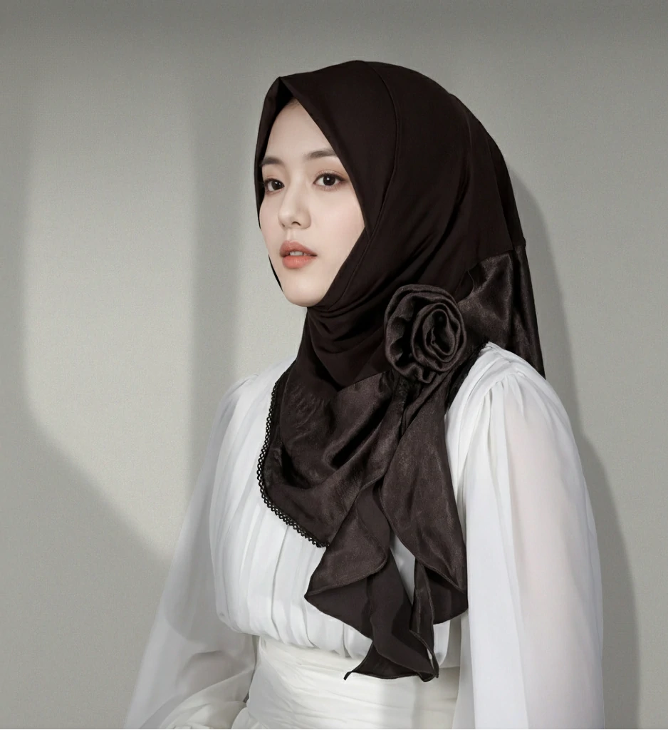Brown fashion hijab scarf