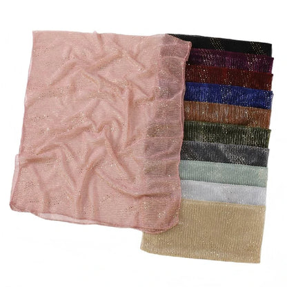 Wholesale Premium Pleated Glitter Hijab with Sparkle Dots
