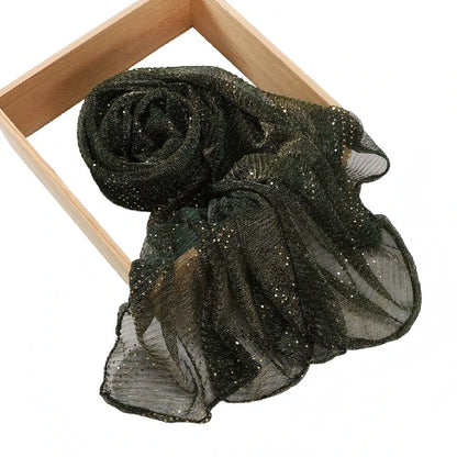Wholesale Premium Pleated Glitter Hijab with Sparkle Dots