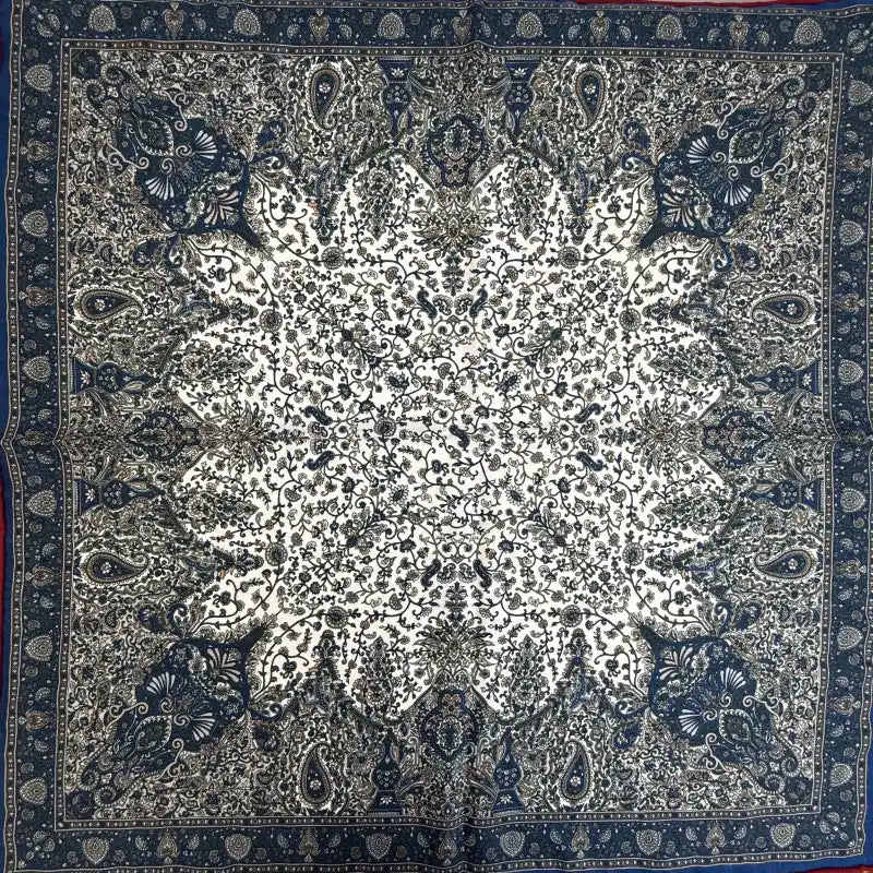 Wholesale Reversible Paisley Pocket Square Digital Printing Silk Scarf