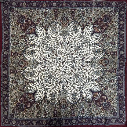 Wholesale Reversible Paisley Pocket Square Digital Printing Silk Scarf