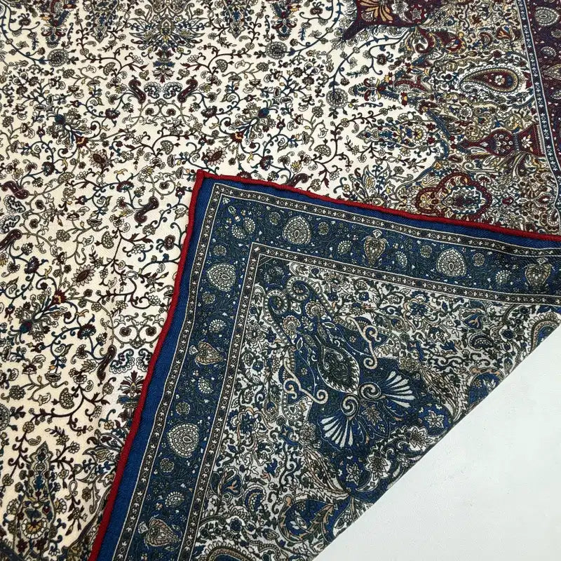 Wholesale Reversible Paisley Pocket Square Digital Printing Silk Scarf