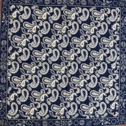 Wholesale Reversible Paisley Pocket Square Digital Printing Silk Scarf