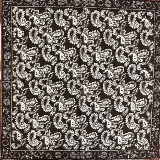 Wholesale Reversible Paisley Pocket Square Digital Printing Silk Scarf