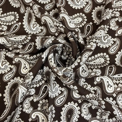 Wholesale Reversible Paisley Pocket Square Digital Printing Silk Scarf