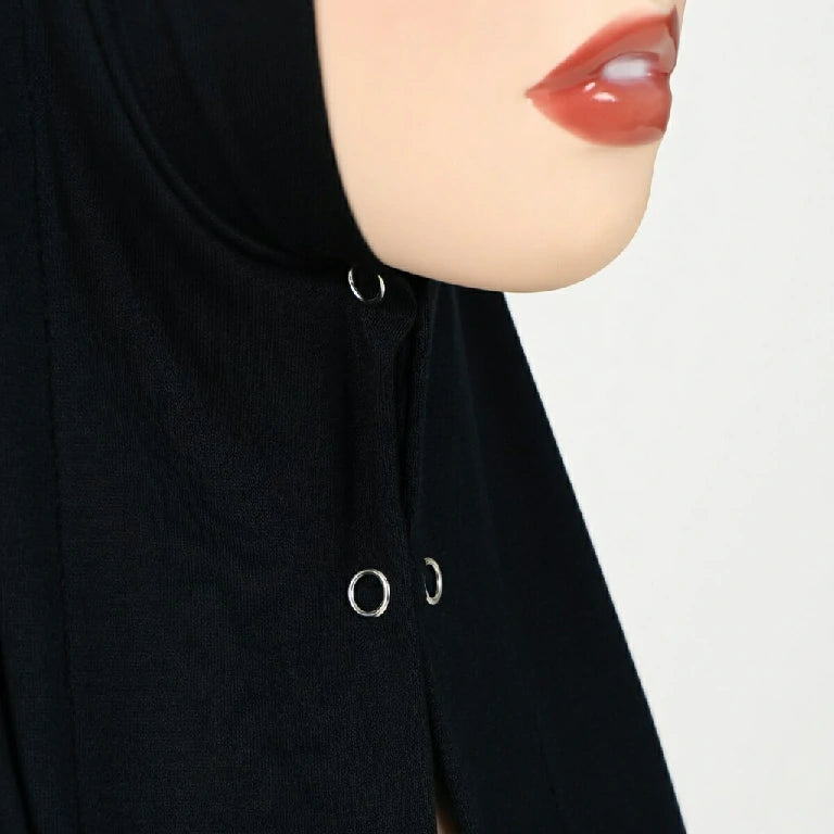 Wholesale Triangle Hijab Scarf with Metal Grommets Soft Jersey Headscarf for Women