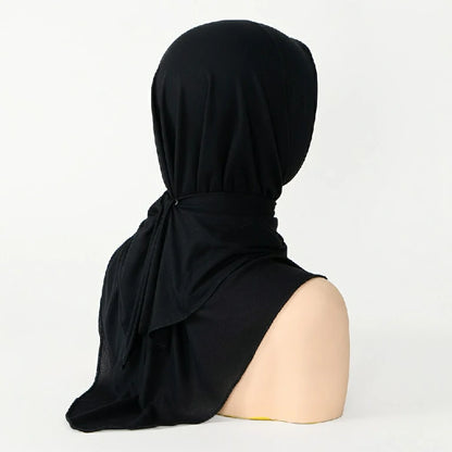 Wholesale Triangle Hijab Scarf with Metal Grommets Soft Jersey Headscarf for Women