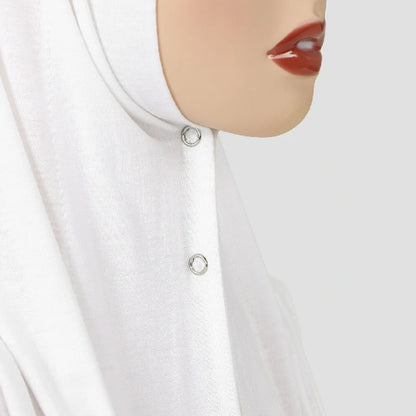 Wholesale Triangle Hijab Scarf with Metal Grommets Soft Jersey Headscarf for Women