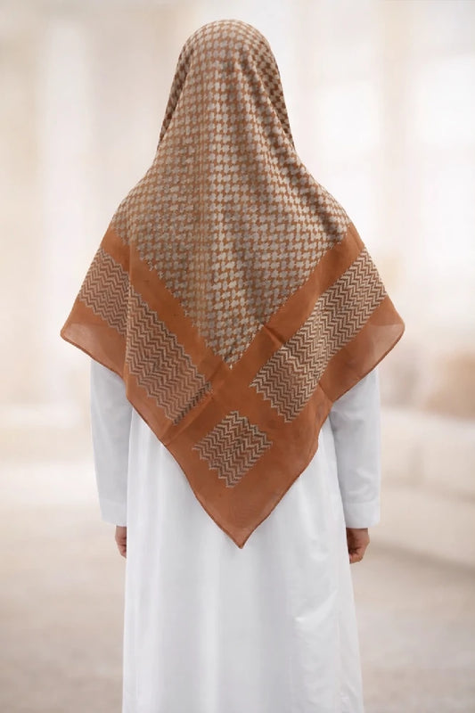 Wholesale Embroidered Shemagh Arab Shawl Yellow Kefiyeh