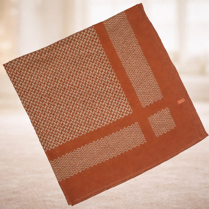 Wholesale Embroidered Shemagh Arab Shawl Yellow Kefiyeh