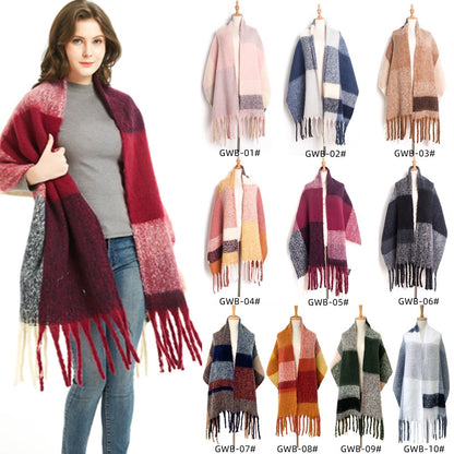 large plaid scarf