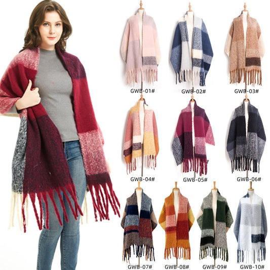 large plaid scarf