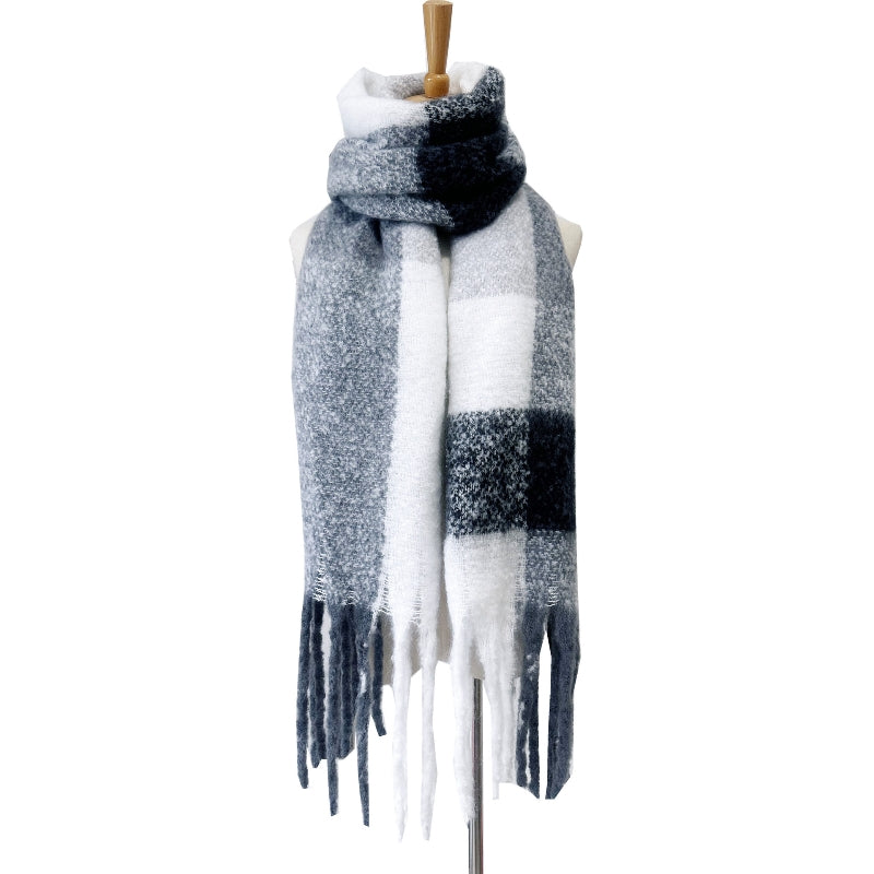 large plaid scarf
