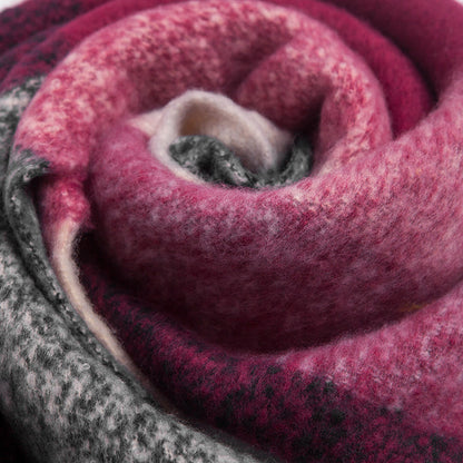 long plaid shawl