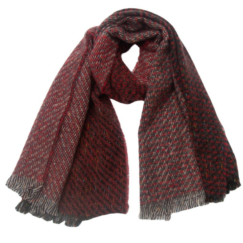 Thick Warm Knit Shawl Wrap