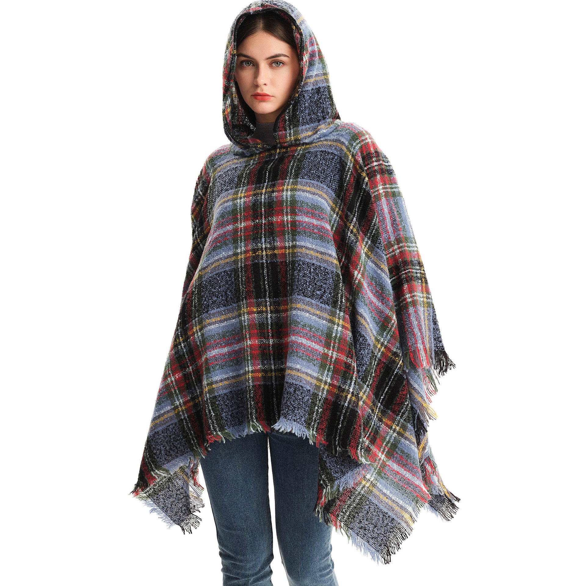 plaid shawl