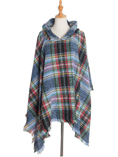 Warm large winter scarf