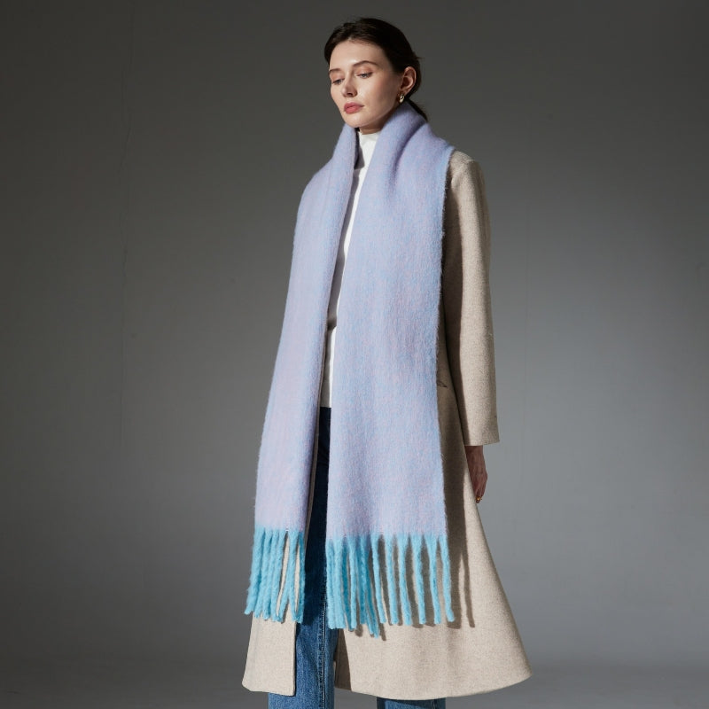 Soft Large Cashmere Wool Winter Warm Blanket Women