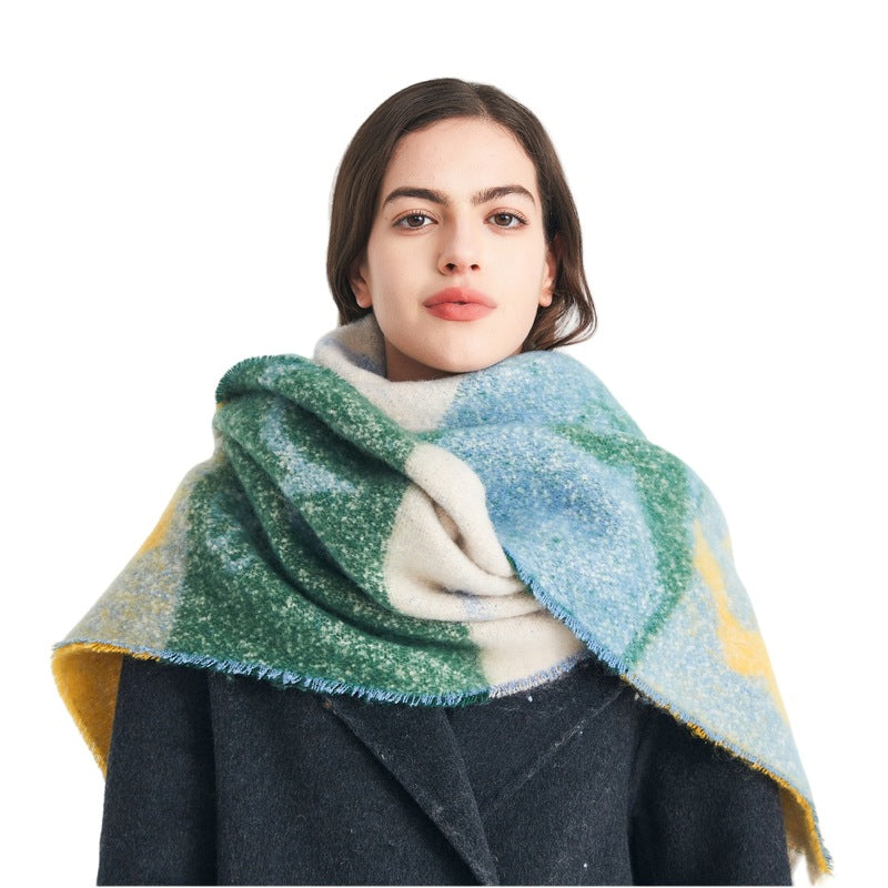 soft thick neck scarf