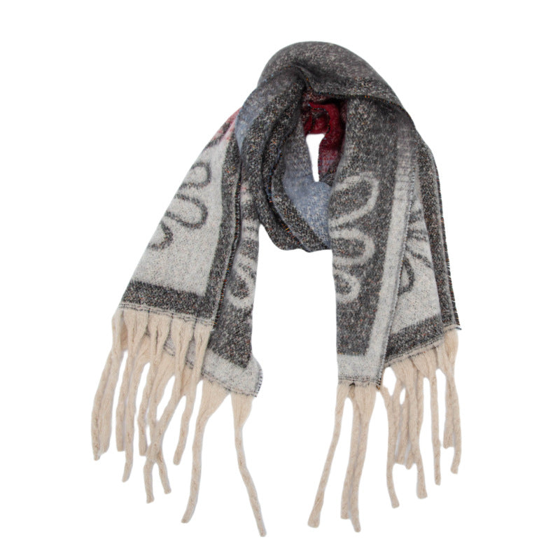 soft thick neck scarf