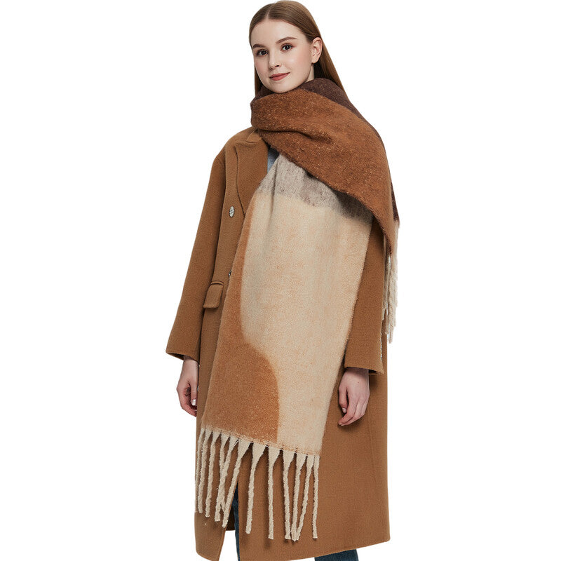 large fringed scarf
