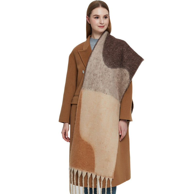 Cashmere Feel Extra Long & Large Shawl and Wrap with Tassel