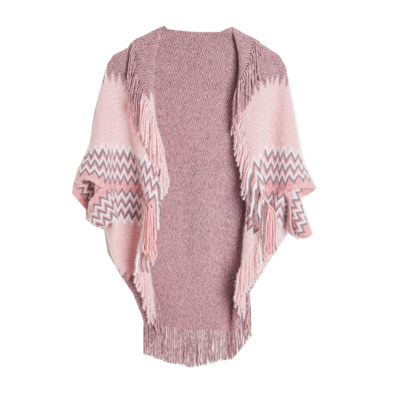 Knitted Bat Sleeve Shawl
