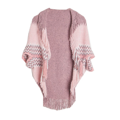 Knitted Bat Sleeve Shawl