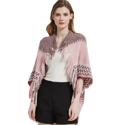 Women's Elegant And Fashion Pink Cape