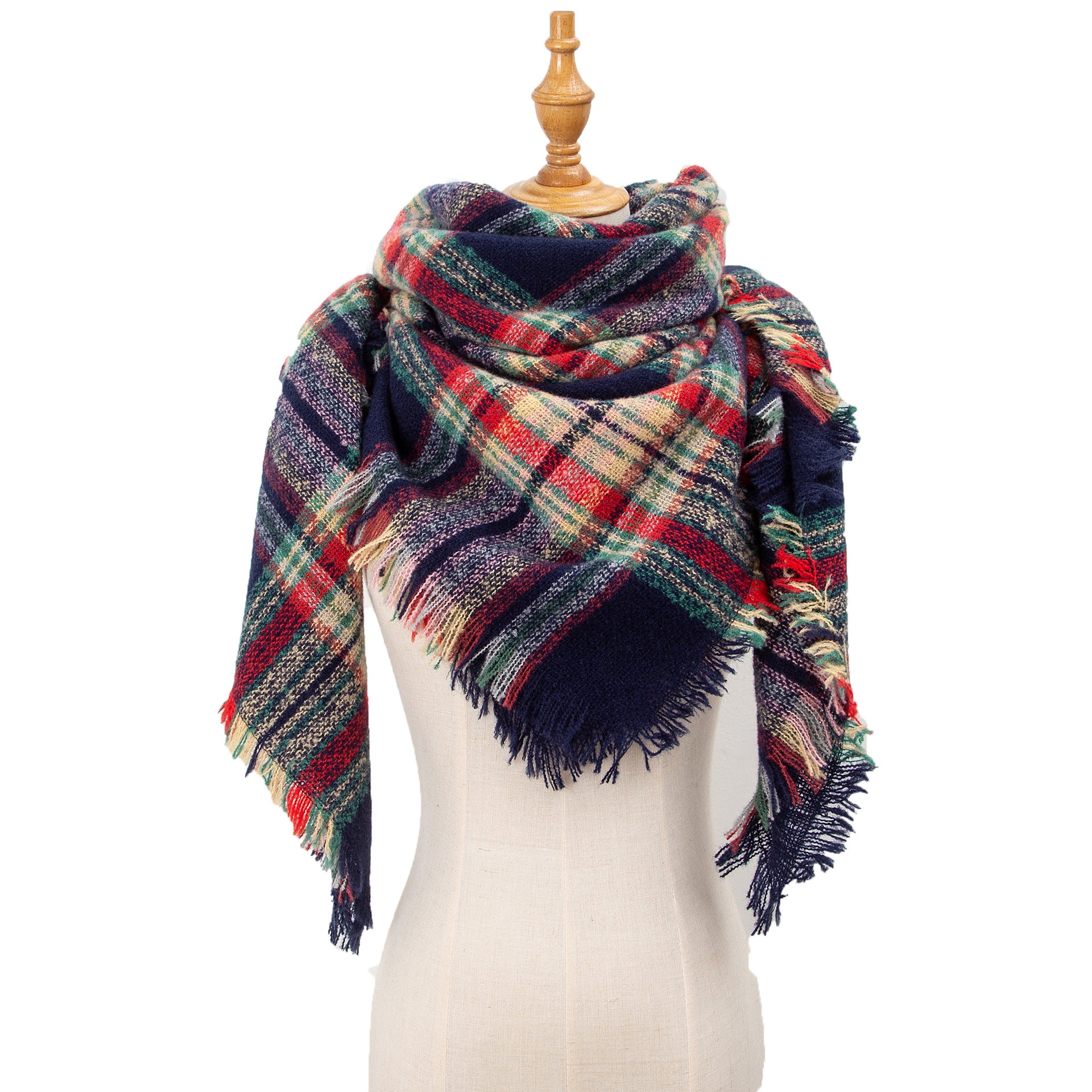 Black and green scarf