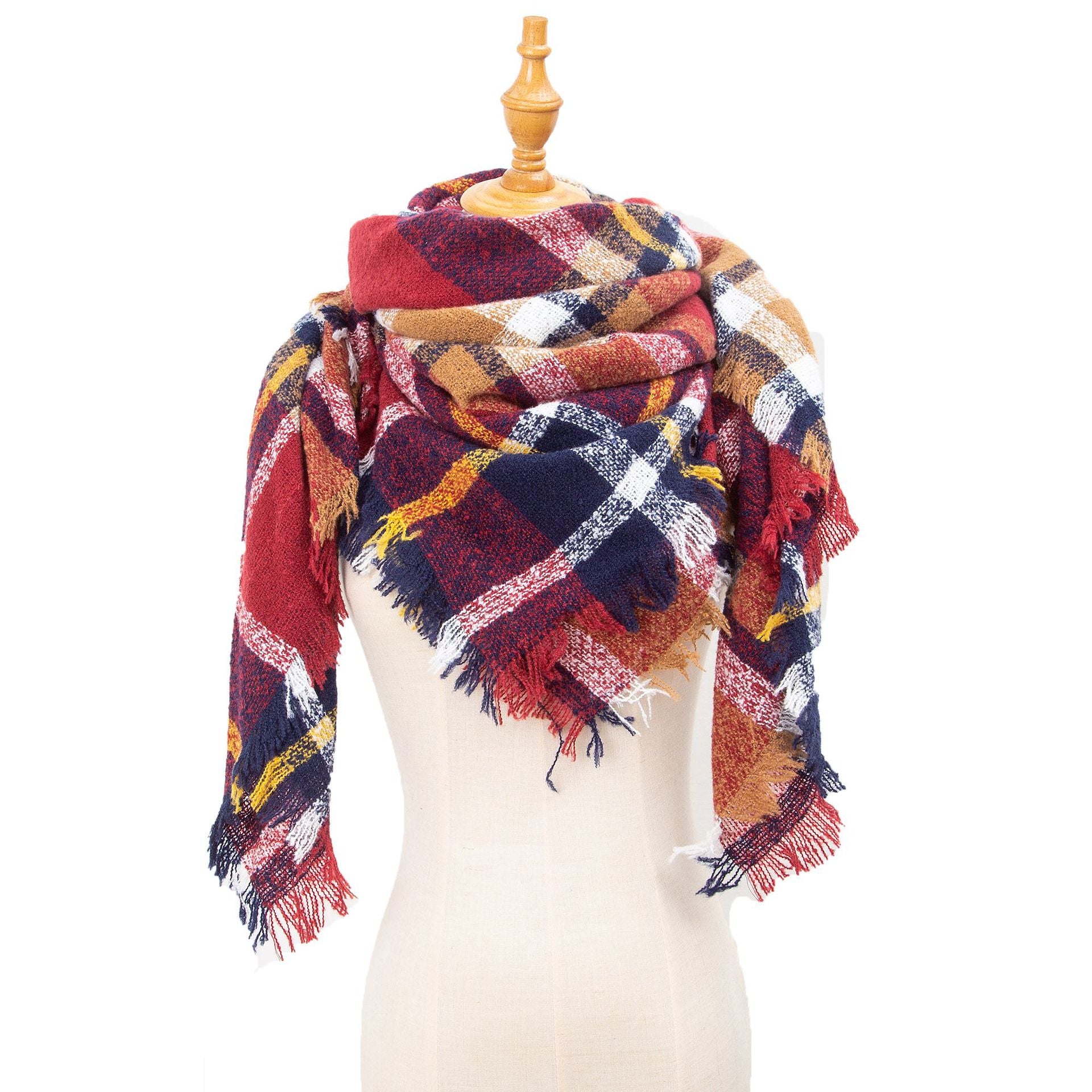 Burgundy scarf