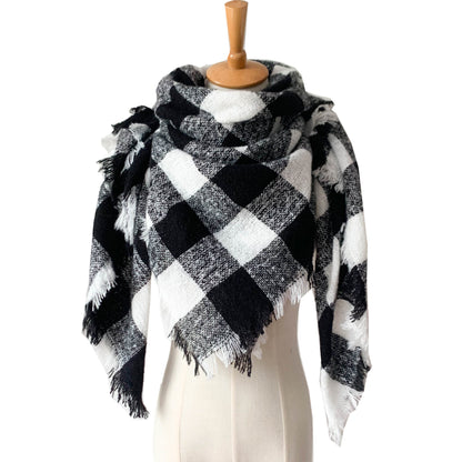 Black and white scarf