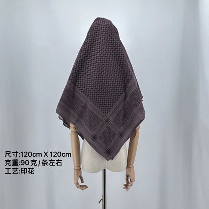 purple keffiyeh headdress​