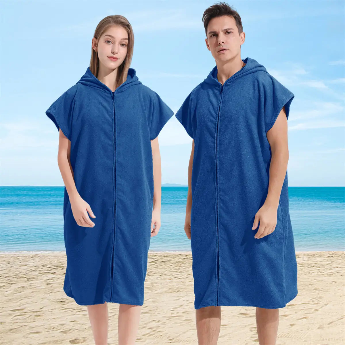 poncho hooded beach towel​