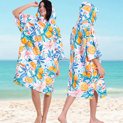 hooded towel poncho adults