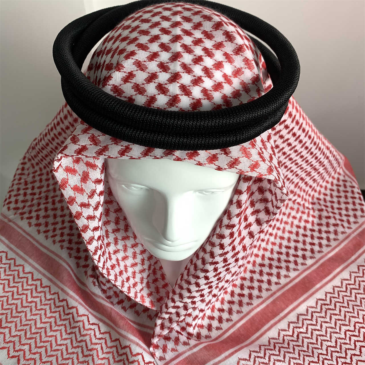 Arab Head Scarf Keffiyeh Middle East Desert Shemagh Wrap Muslim Headwear