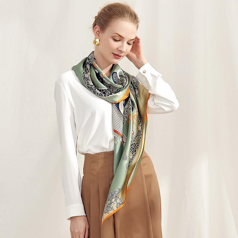 dark green  Mulberry Silk Scarves