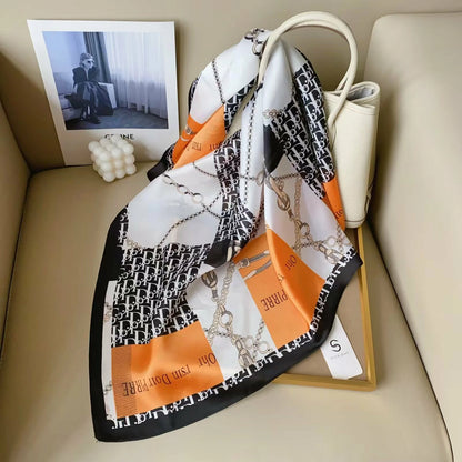holesale Premium Satin Chiffon Square Scarf Silky Soft Fashion Headwear