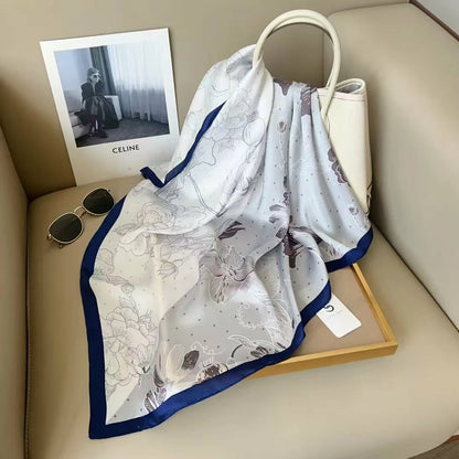 holesale Premium Satin Chiffon Square Scarf Silky Soft Fashion Headwear