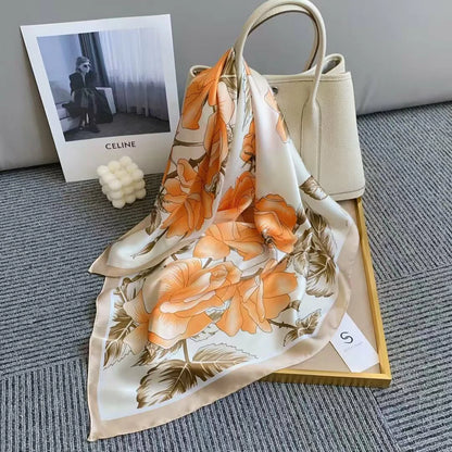 holesale Premium Satin Chiffon Square Scarf Silky Soft Fashion Headwear